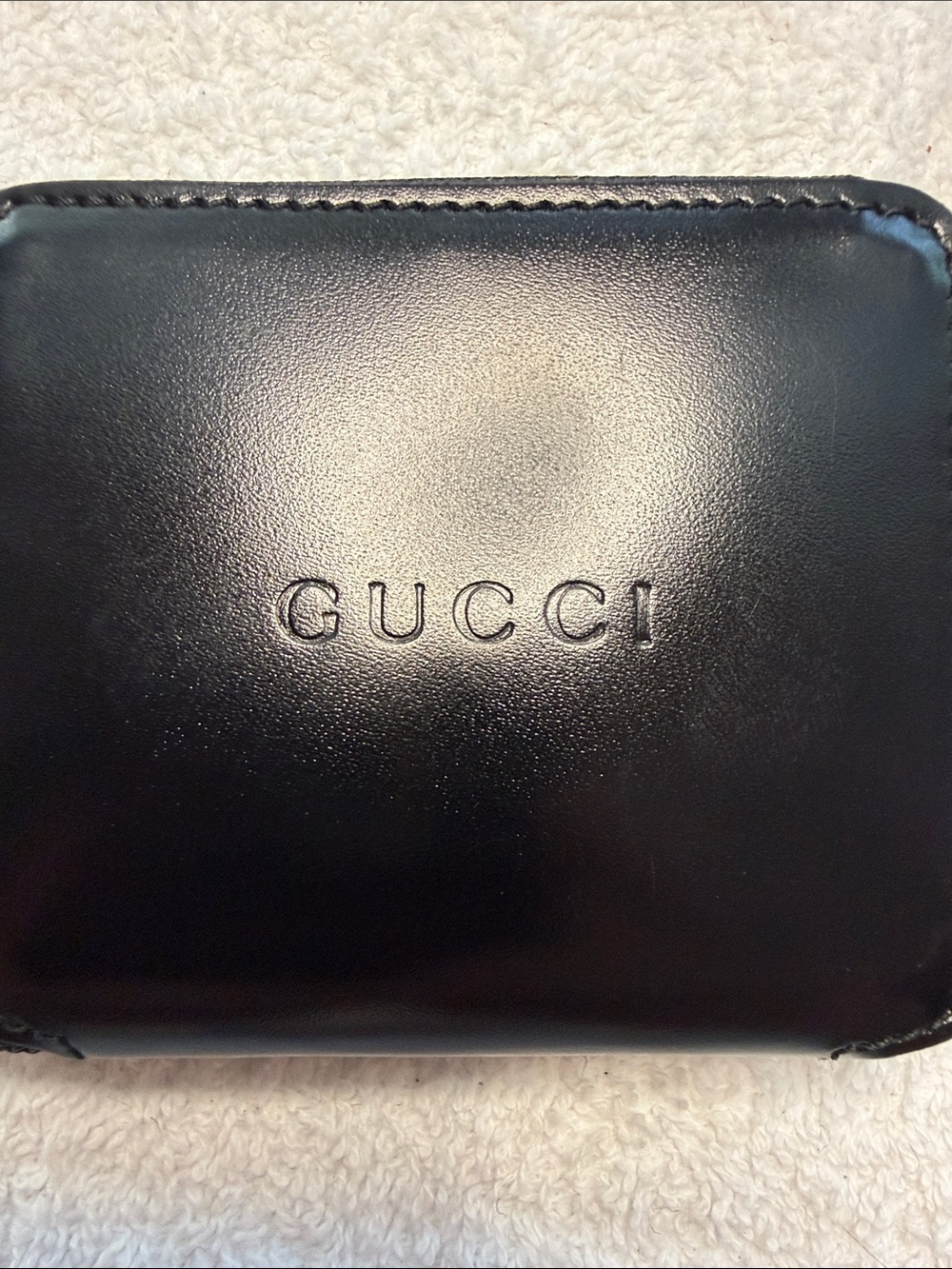 Gucci Black Leather Zip Around Coin Case Wallet - Picture 2 of 11